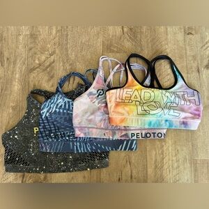 Peloton | WITH Vibrant Sports Bras Set of 4 Size Medium